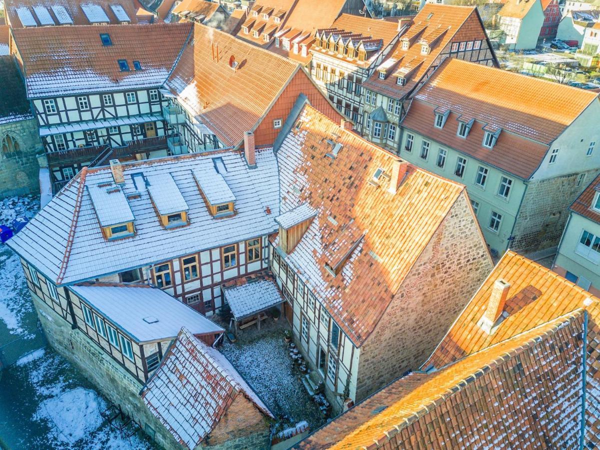 Himmlischer Hof - Juwel Von 1477, Terrasse, Kamin, P, Oeko, Denkmal Quedlinburg Exterior photo