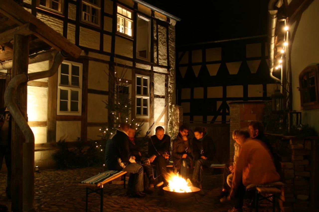Himmlischer Hof - Juwel Von 1477, Terrasse, Kamin, P, Oeko, Denkmal Quedlinburg Exterior photo